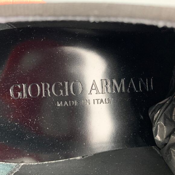 GIORGIO ARMANI Size 6 Black Solid Leather Lace Up Lace Up Shoes main image 7